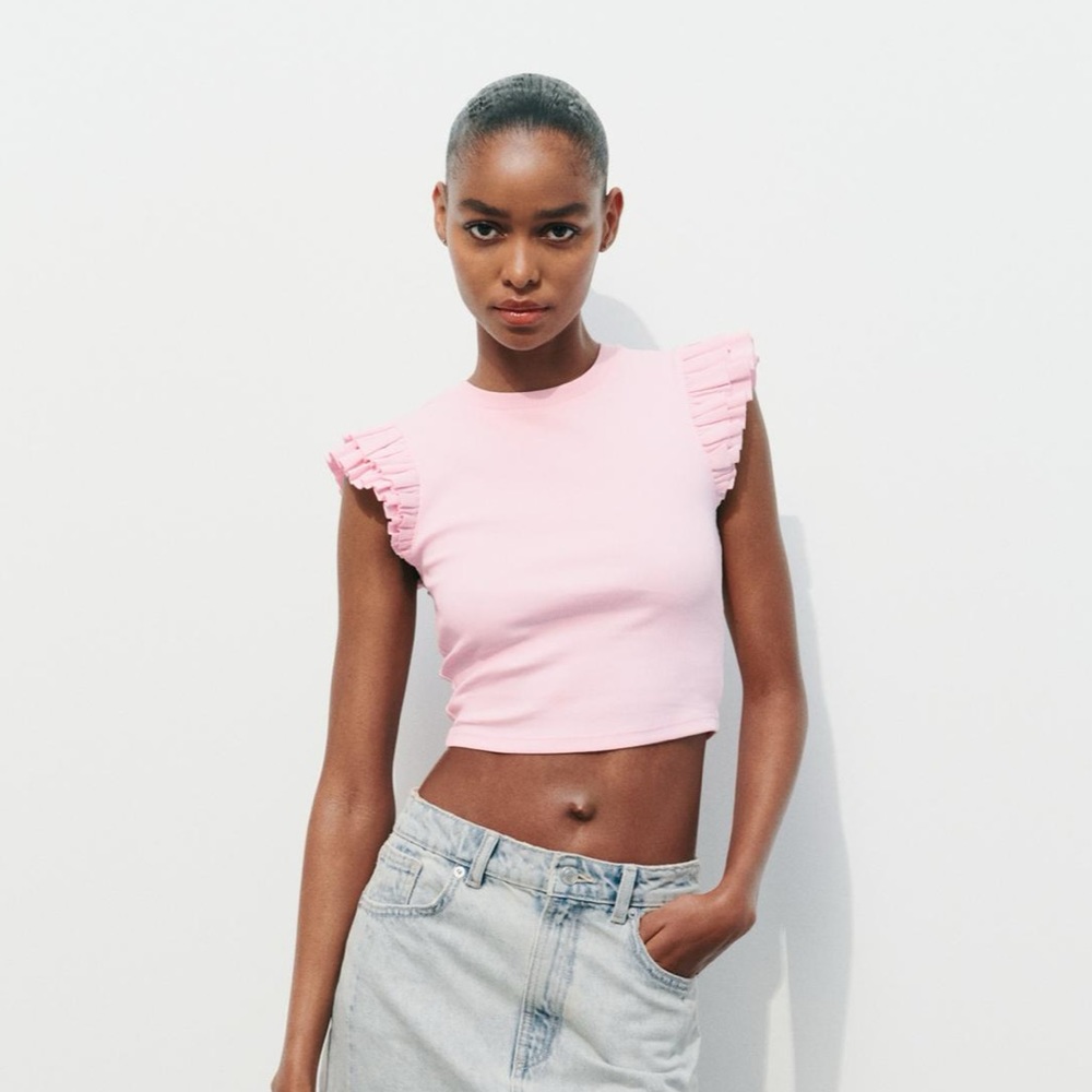 Zara ruffle top